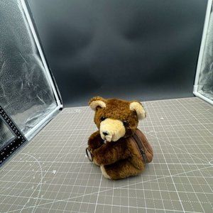 Hug-a-Pet Plush Teddy Bear Keychain with Backpack